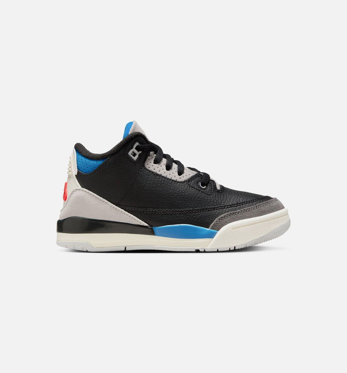 Air Jordan 3 Retro OG "Rare Air" Little Kids' Shoe – Black/Chile Red/Neutral Grey