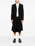 Black Comme Des Garçons asymmetric-hem blazer