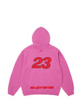 Supreme x Jordan logo-patch zip-up hoodie