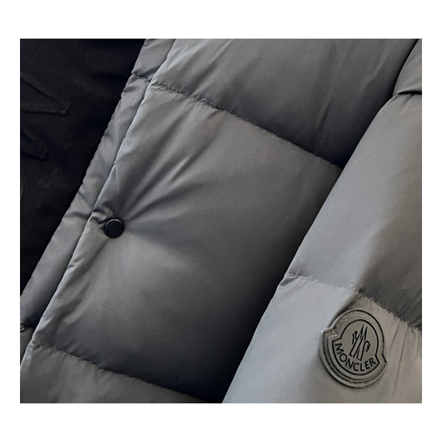Moncler Colour-Block Hooded Down Jacket