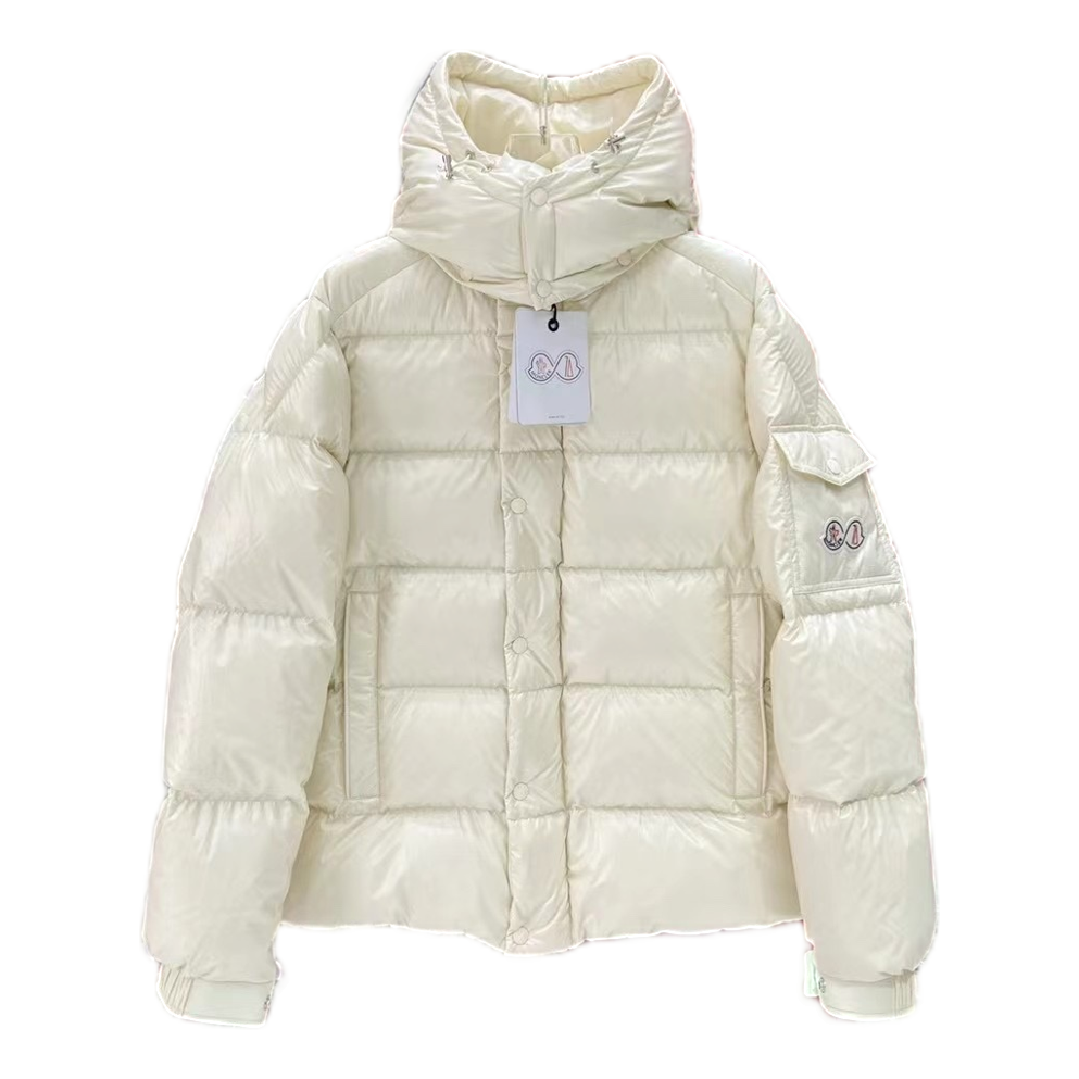 Moncler Maya 70th Anniversary Glossy Hooded Down Jacket