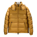 Moncler Maya Yellow Hooded Down Jacket