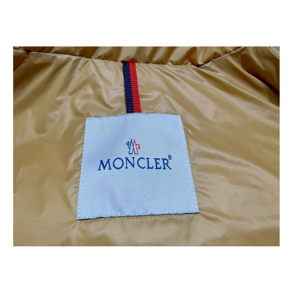 Moncler Maya Yellow Hooded Down Jacket