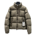 Moncler Wide-Quilt Hooded Down Jacket with Tonal Logo Patch