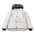 Moose Knuckles Four-Pocket Down Jacket with Fur-Trimmed Hood