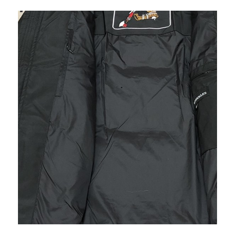 Moose Knuckles Four-Pocket Hooded Down Jacket with Fur Trim