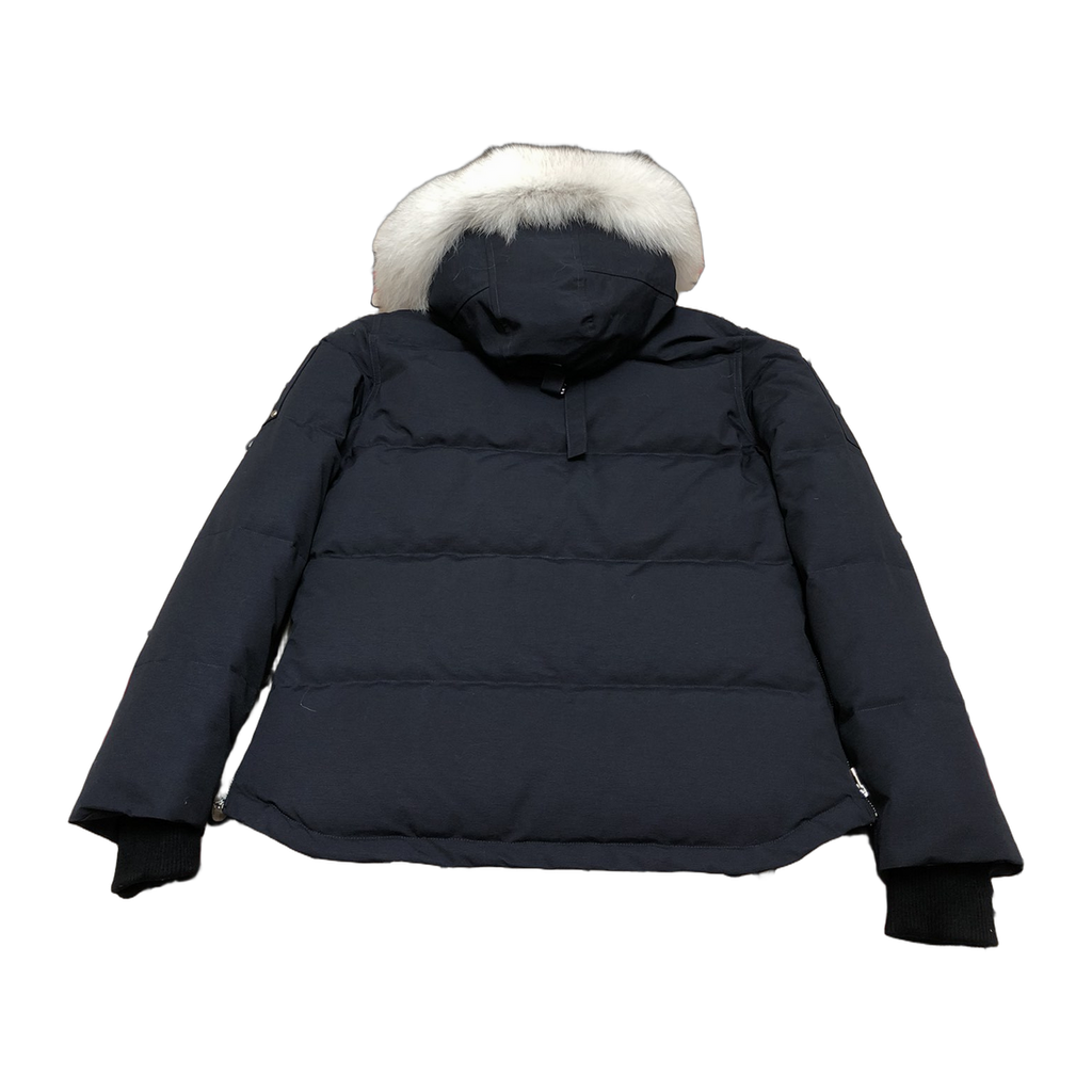 Moose Knuckles Women's Original 3Q Down Jacket with Shearling Trim – Navy