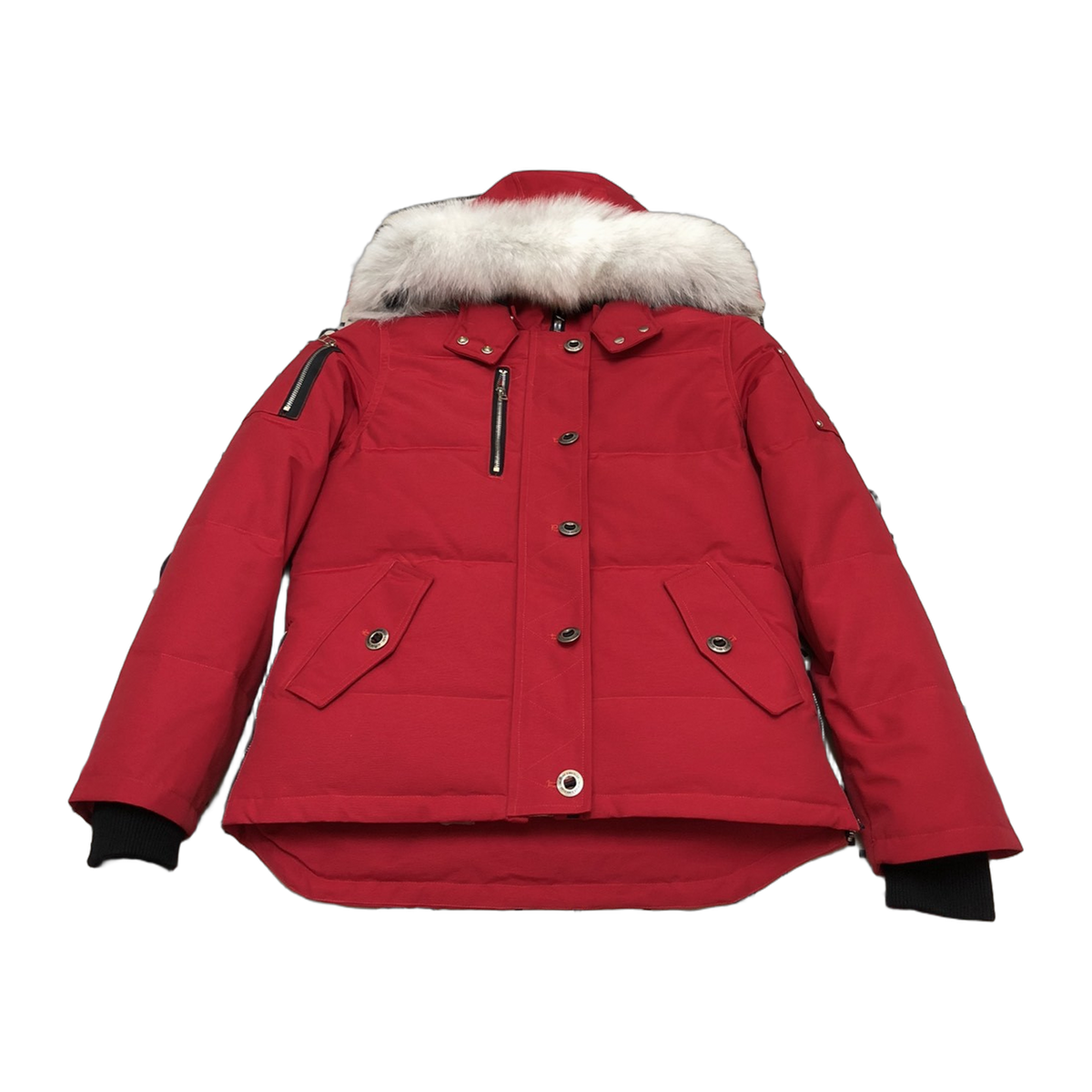 Moose Knuckles Women's Original 3Q Down Jacket with Shearling Trim – Navy