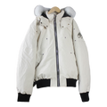 Moose Knuckles Ballistic Fur-Trim Cropped Down Bomber Jacket