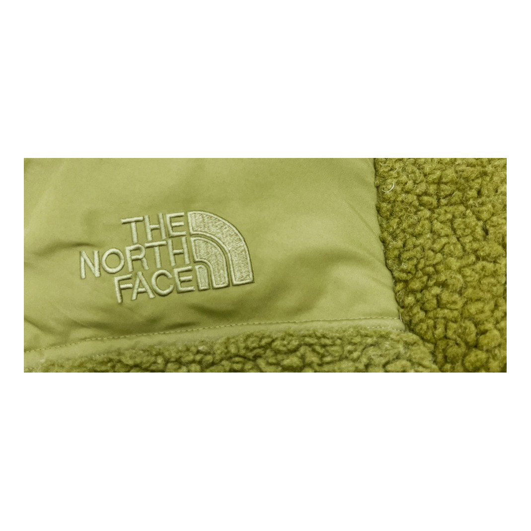 The North Face Fleece-Panel Puffer Jacket with Stand Collar | Olive