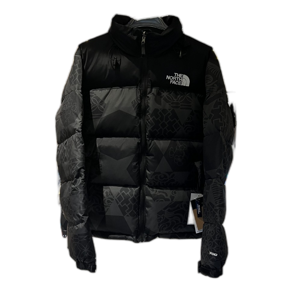 The North Face 1996 Nuptse Patterned Down Jacket - Black